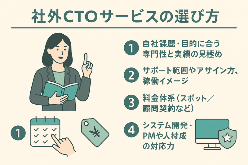 社外CTOサービスの選び方