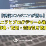 エンジニアとプログラマーの違いとは？仕事内容・役割・将来性を徹底比較